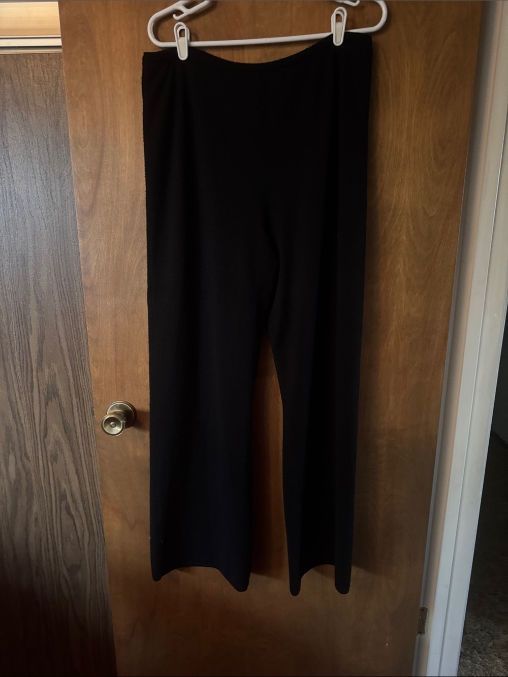 J. Peterman Black Wide-Leg Women's sweater Pants